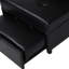 Lit pliant noir - multifonctionnel à des fins diverses. Facile à assembler et peu encombrant. Conception ergonomique. Peut être utilisé comme table à thé, fauteuil, lit simple. Cuir. Poids de 264 lb