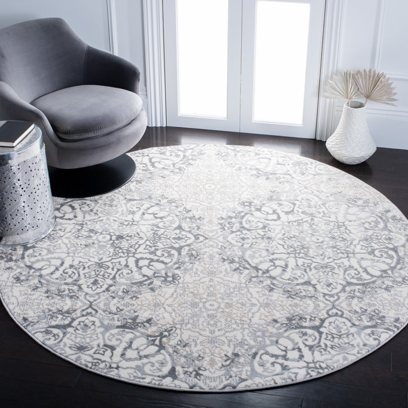 Mcmillen Performance Ikat Rug, Round 6'7"