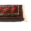 Tapis rouge en laine noué à la main de conception unique 2 pi 10 po x 4 pi 6 po New Age