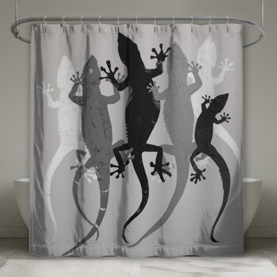 Rideaux de douche Gecko Silhouettes Extra Long