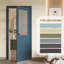 Porte standard 80 po en verre massif semi-dépoli 80 po-115677399