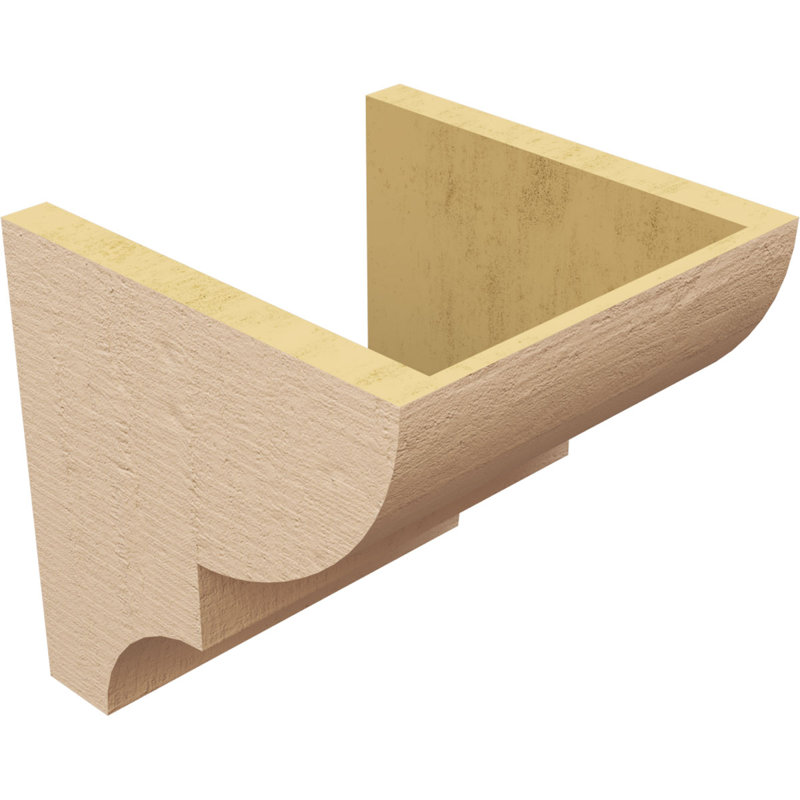 Bois de cèdre brut Ridgewood, Corbeau apprêté Ridgewood, H 10 po x l 10 po x P 10 po