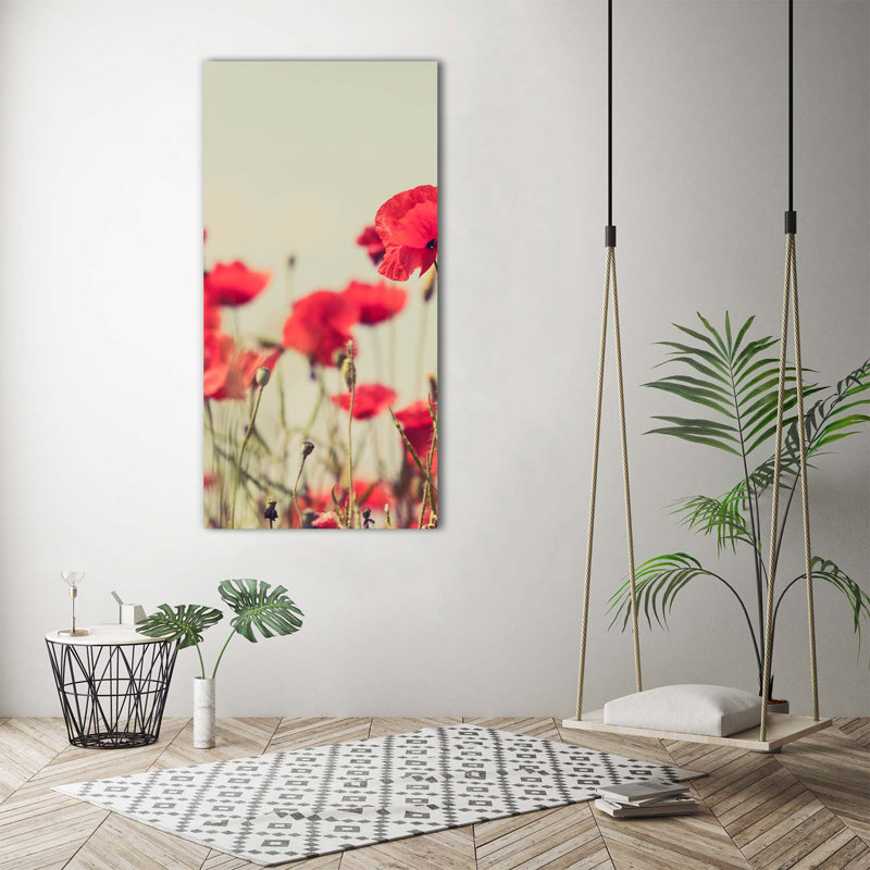 Field Poppies - Wrapped Canvas Print