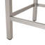 Table de bar d'extérieur en aluminium avec plateau en rotin PE