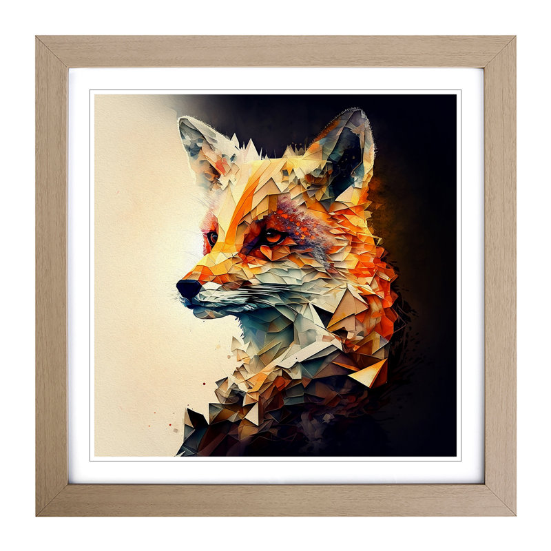 Single Picture Frame Print on Wood, Oak