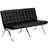 Massaline LeatherSoft Button Tufted Armless Loveseat with Designer Curved Legs-24691171