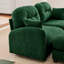 Causeuse 140 po à dossier capitonné en tissu chenille et mousse haute densité facile à installer-116743790