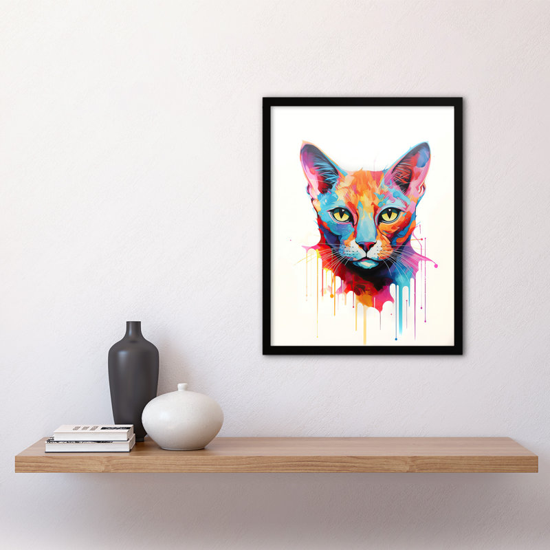 Tonkinese Cat Pastel - Single Picture Frame Print
