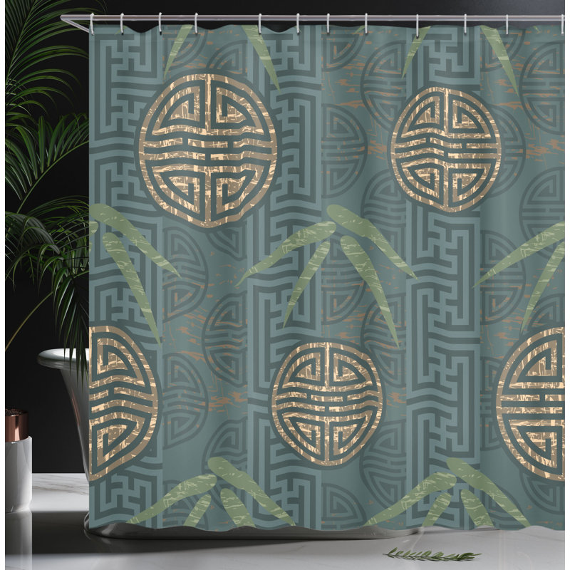 Shower Curtain with Hooks Included, 84"H x 69"W
