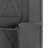 Queen Size Murphy Bed With A Desk, USB Charging Station,LED Lights,Dark Gray-460823969-337601012