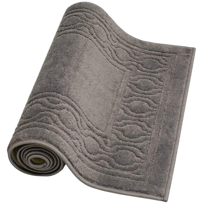 Tapis gris antidérapant lavable à la machine, Tapis de couloir 2 pi 2 po x 8 pi