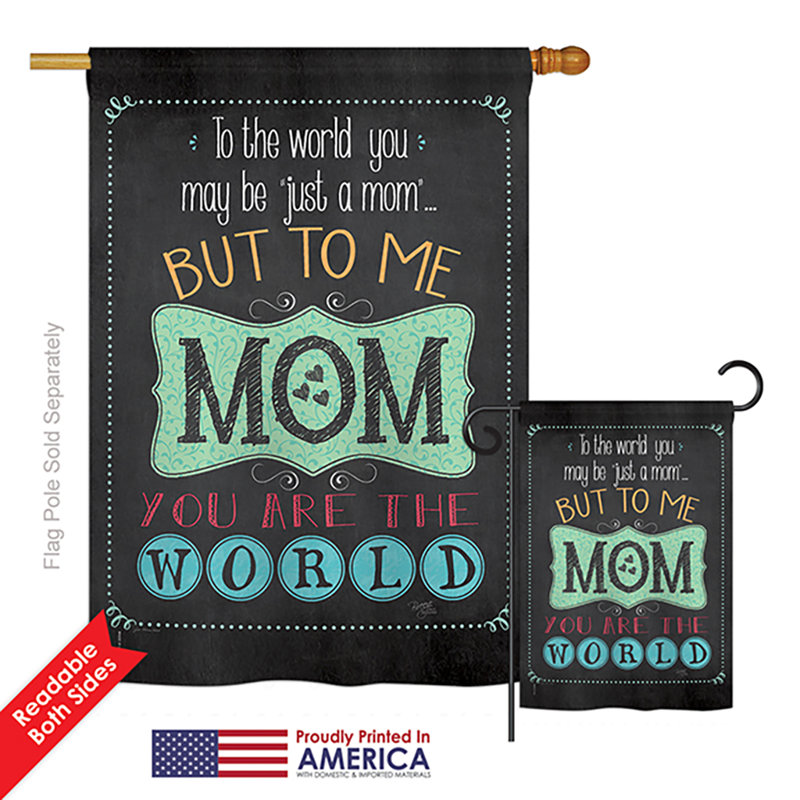 Ensemble de drapeaux en polyester Marfa The World Mom Summer