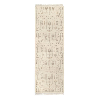 Dara Cream Hand Knotted Wool Rug