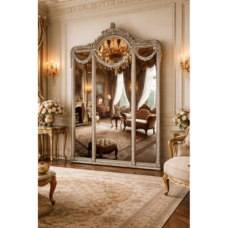 Miroir pleine grandeur Infinity, Argent antique