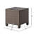 Table, Minimalist Concept Shown, 18" W X D H, Brown, No Assembly Needed Accent Table In Style, & Iron, 18X18x18, Assembly, Ready To Place-475836307