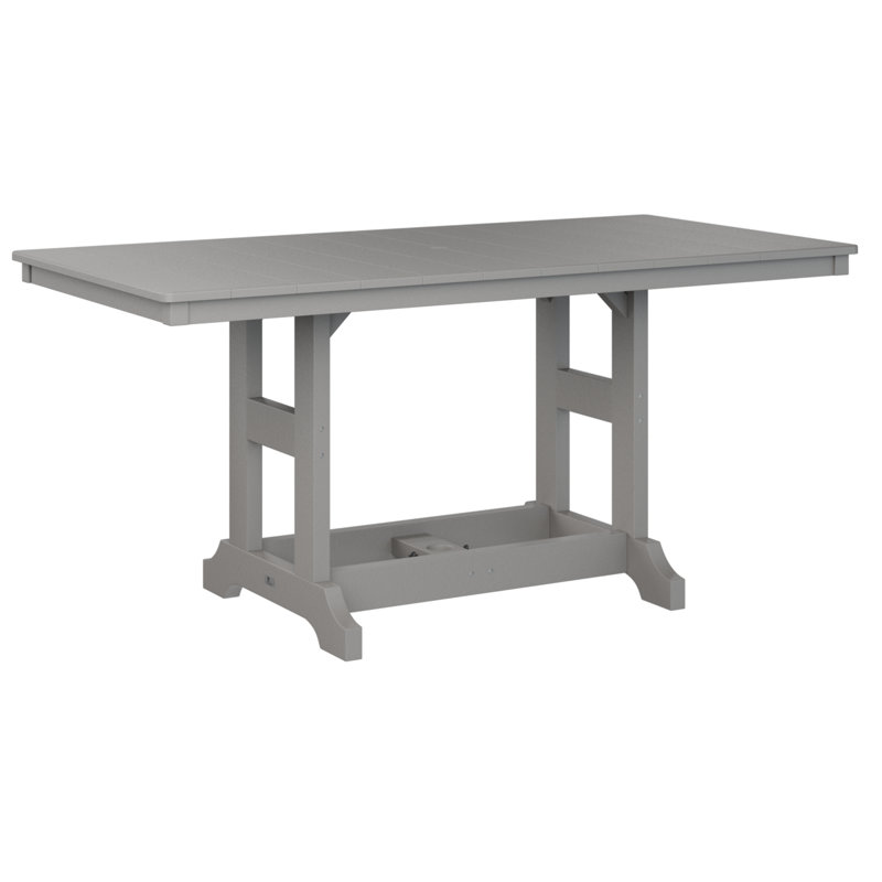 Table de bar rectangulaire Berlin Garden, Light Grey, H 39,5 po x l 66 po x P 33 po