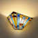 Tiffany Wall Sconces 12 Inches Wide Mission Hexagon Virgin Style Stained Glass Wall Light Fixture