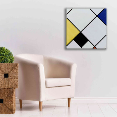 Eriny " Lozenge Composition With Yellow, Black, Blue, Red, And Gray, 1921 " by Piet Mondrian