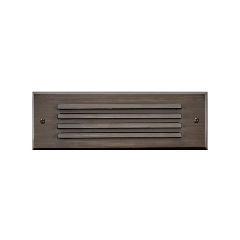 Louvered LED Step Light, Matte Bronze