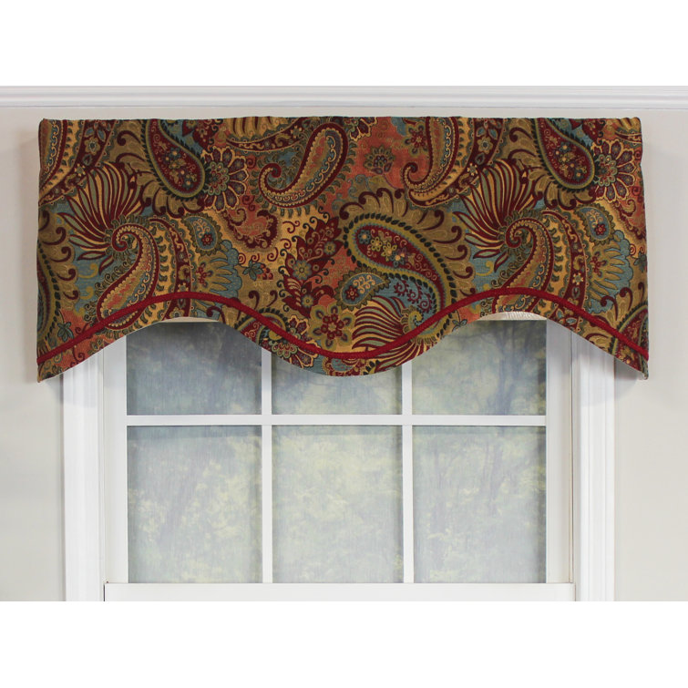 RLFisher Paisley Scalloped Window Valance | Perigold