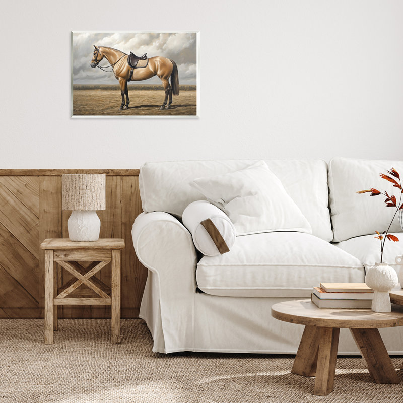 Plaque murale brillante avec jupe de cheval, design par Petal Prints Design, 10 x 15