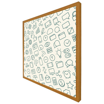 Outline Icons Single Picture Frame Wall Art
