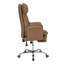 Height-Adjustable Reclining Swivel Office Chair with Footrest