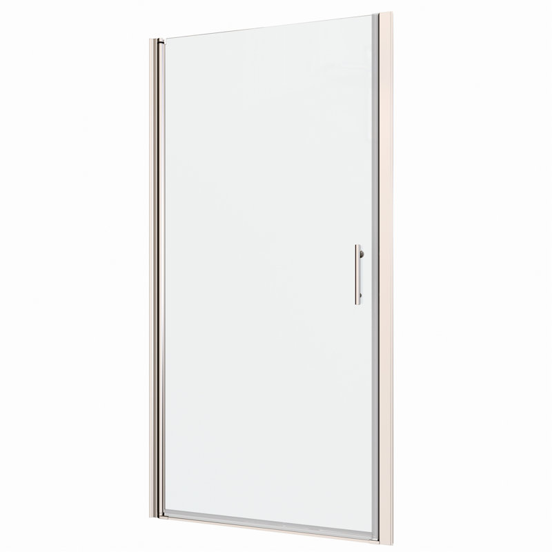 36"-37 3/8" Wide Shower Door With Pivot, 1/4" Tempered Glass, Bathroom Magnificent Look Pivot Door, Wide, Space Design