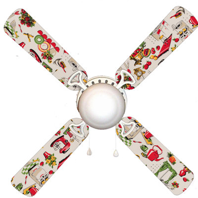 Ventilateur de plafond 4 pales 42 "