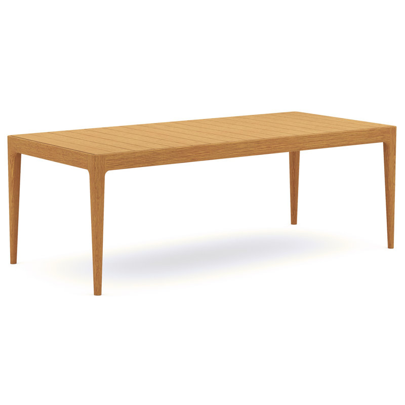 8 Seats 9 Pcs Grade-A Teak Wood Dining Set: 84" Amilo Rectangle Table And 8 Akyee Arm Chairs #11AK3008, 8