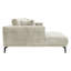 Riviera 4 Seater Corner Sofa, Fabric, 286cm Modern L-Shaped with Metal Legs-144078390-138465302