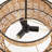 20" W 3-Light Woven Rope Drum Chandelier