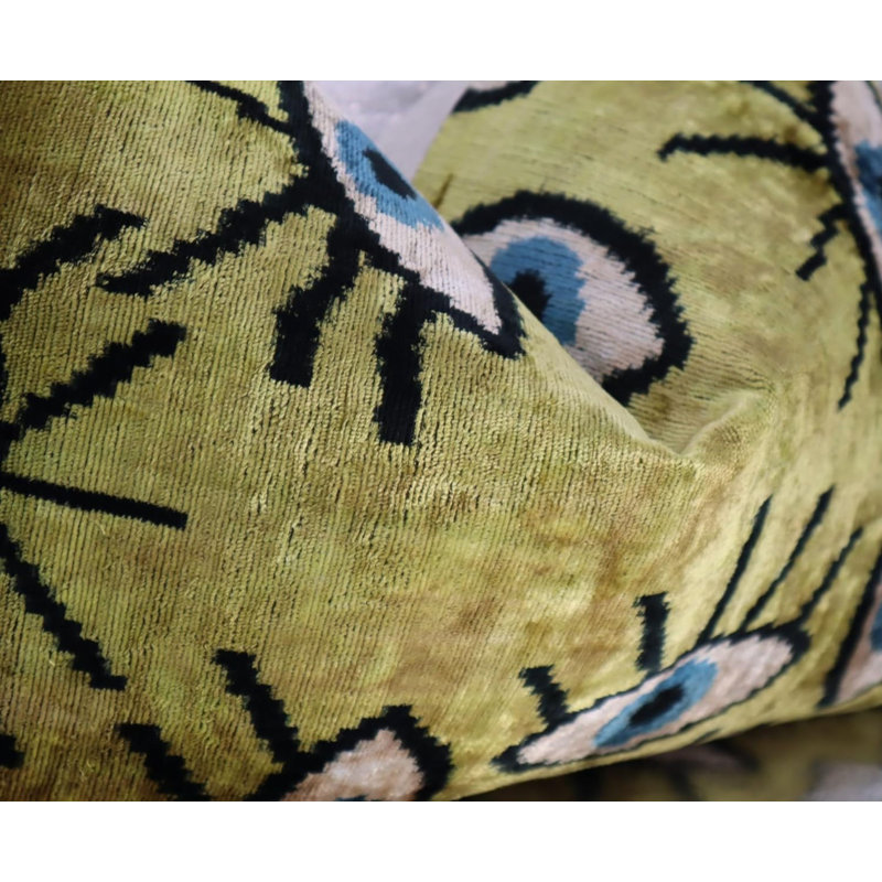 Velvet Rectangular Pillow Cover & Insert, Yellow