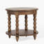 Isabel Spindle Solid Wood Round End Table
