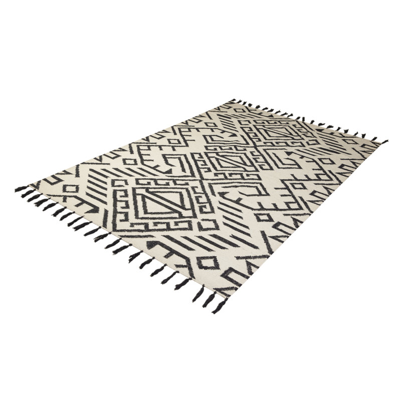Ophelie Geometric Hand Woven Area Rug, Rectangle 160 x 221cm