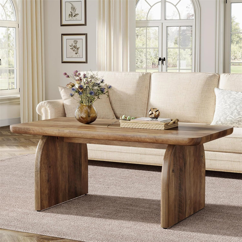 47" Rustic Brown Rectangle Coffee Table