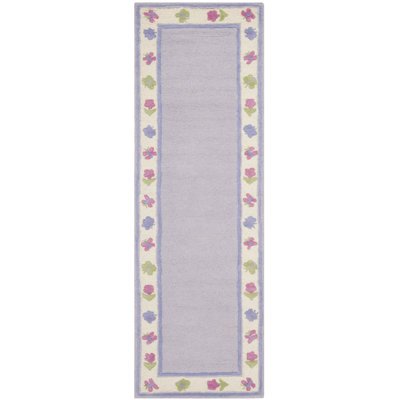 Tapis mauve / beige touffeté à la main Claro