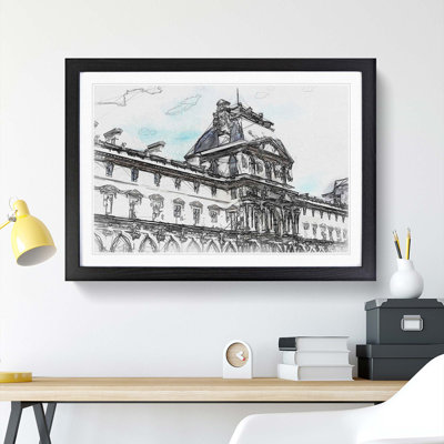 Winter Palace in St. Petersburg Russia in Abstract - Picture Frame Graphic Art Print