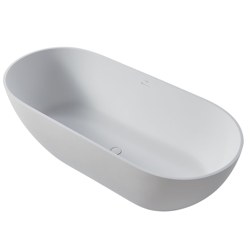 65'' x 29.5'' Soaking Solid Surface Bathtub