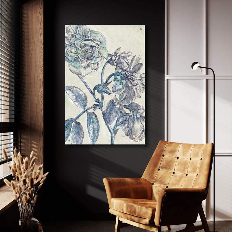 «Belle Fleur 1 C» par Sue Schlabach, art mural en verre acrylique, H 36 po x l 24 po x P 0,2 po