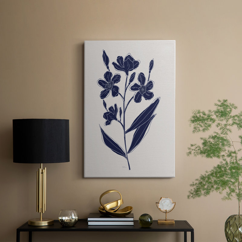 Indigo Botanical Study I - Gallery Cavas, H 12 po x l 8 po