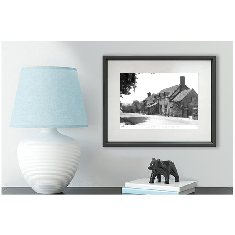 Leintwardine, Lion Hotel and Bridge C1950 1 Piece Single Picture Frame Wall Art, 60cm H x 80cm W x 2.3cm D