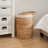 Woven Wicker Laundry Hamper with Lid
