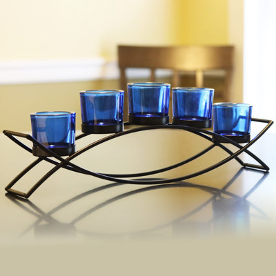 Porte-bougie moderne de 5 tasses pour la décoration intérieure