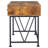 Antique Nutmeg And Black 3-Drawer Writing Desk