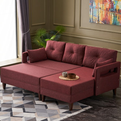 Upholstered L-Shaped Sectional