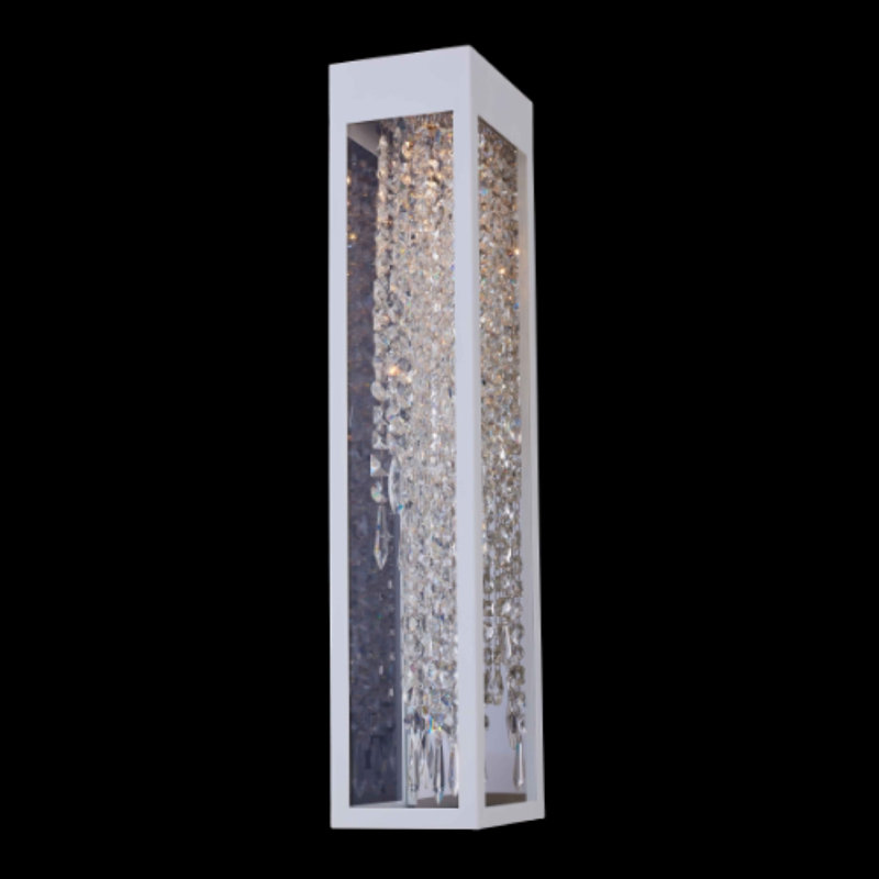 Tenuta Esterno Stainless Steel LED Wall Light, 30" H x 6" W x 8" D