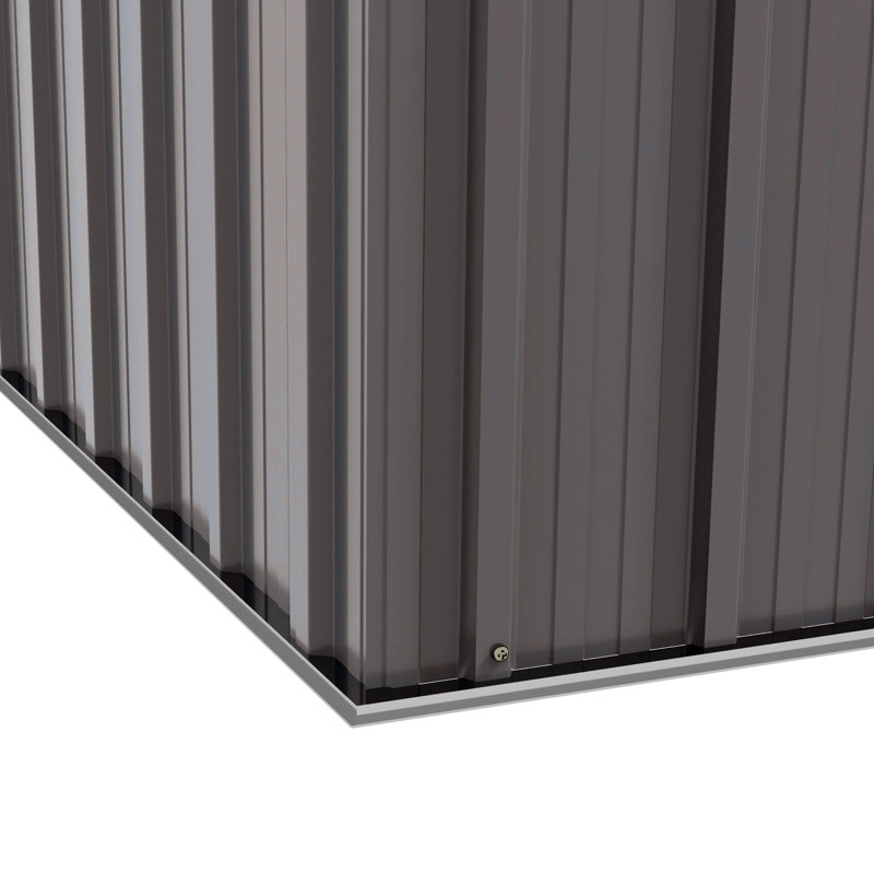 Remise de rangement en acier, Gris, H 68,50 po x l 68,50 po x P 43,25 po