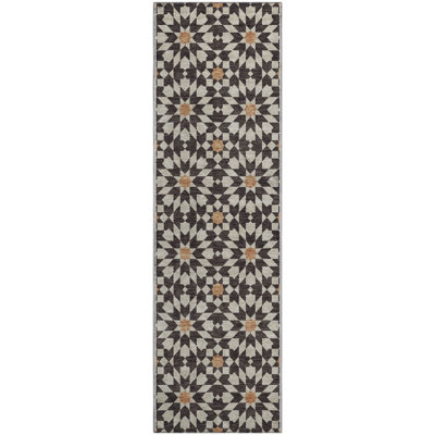 Premium Machine Washable Tweedy Charcoal Rug