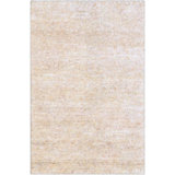 Hand Knotted Wool Area Rug in Ivory